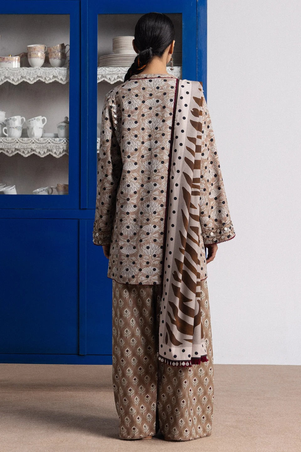 Elowen-7B | Coco Prints by Zara Shahjahan Unstitched 3 Piece Linen