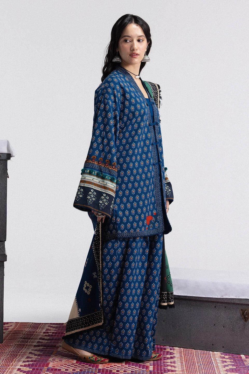Anika-3A | Coco Prints by Zara Shahjahan Unstitched 3 Piece Linen