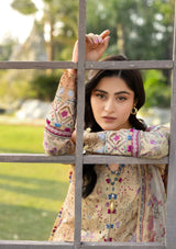 5B Khushee – Chikankari Prints with Chiffon Dupatta – Elaf