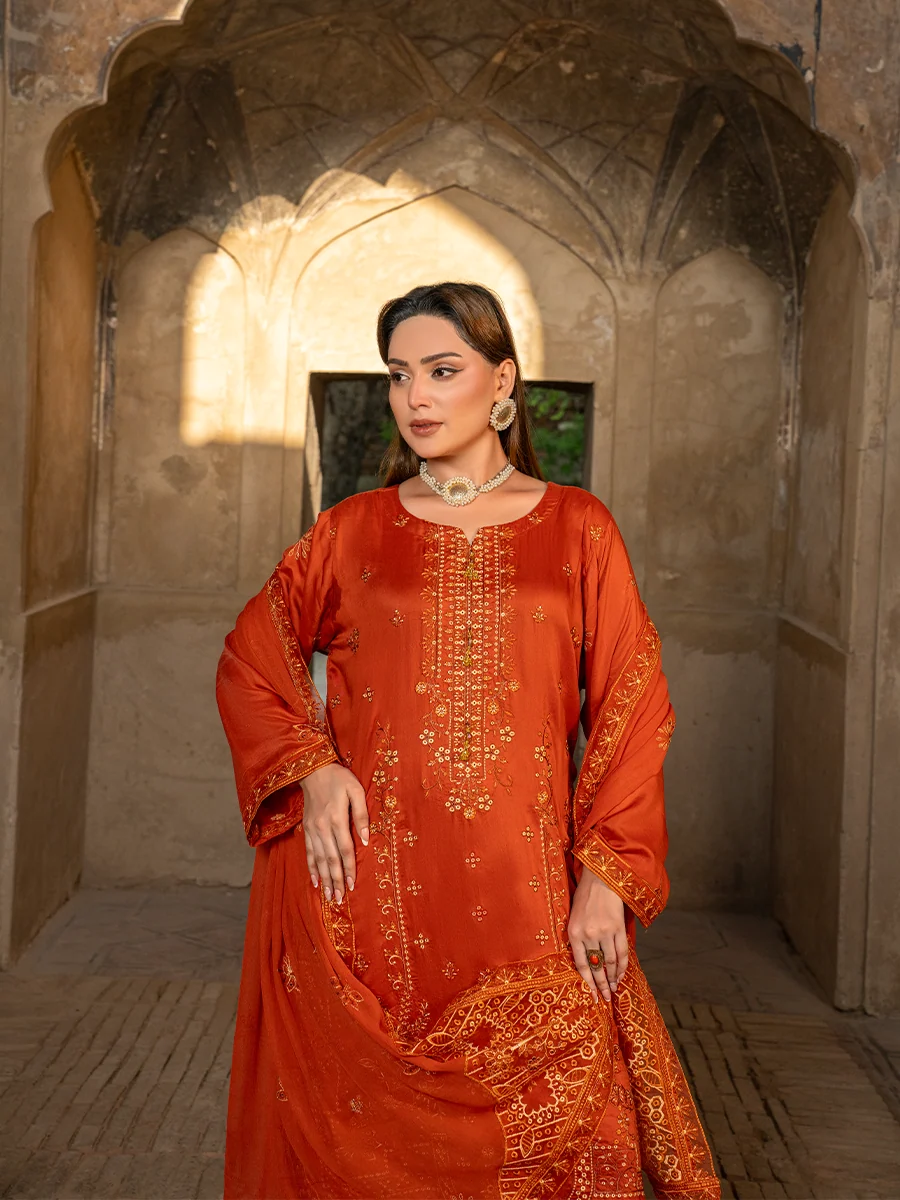 Rang-e-khaas by Feroza Embroidery Airjet Viscose | D-04