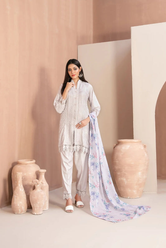 D-5664 - NOORI By Tawakkal Stitched 3 Piece Fancy Jacquard Viscose
