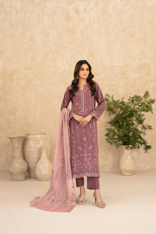 WYRA BY TAWAKKAL 3pcs Un-Stitched Emb Viscose - D-5865