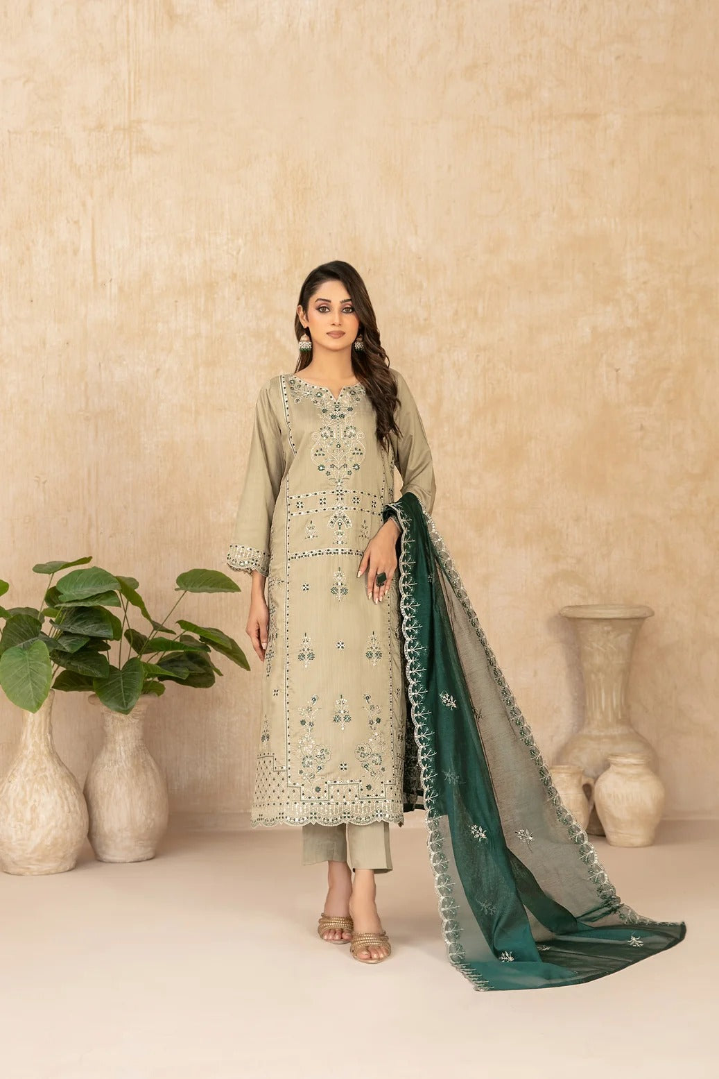 WYRA BY TAWAKKAL 3pcs Un-Stitched Emb Viscose - D-5857
