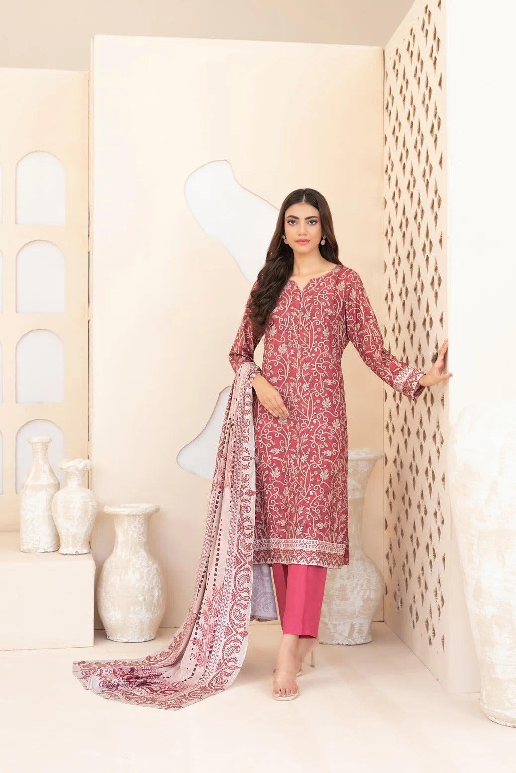 Rahab by Tawakkal – 3pcs Stitched Printed Staple [D-4397]