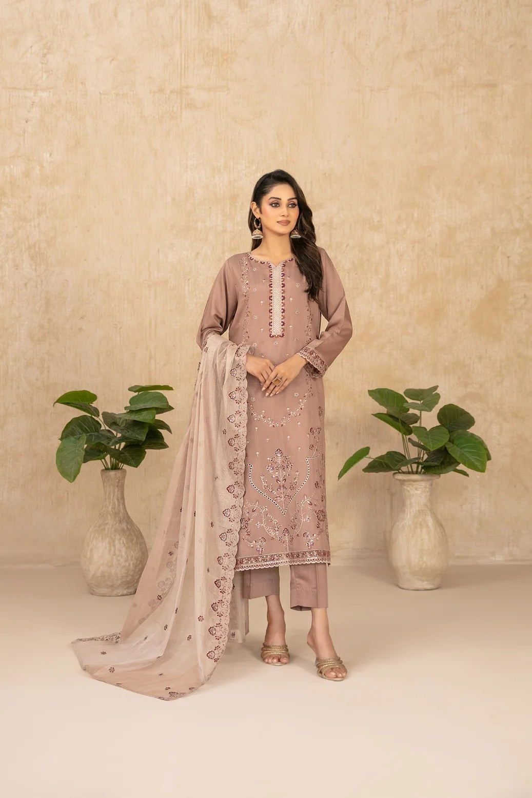 WYRA BY TAWAKKAL 3pcs Un-Stitched Emb Viscose - D-5861