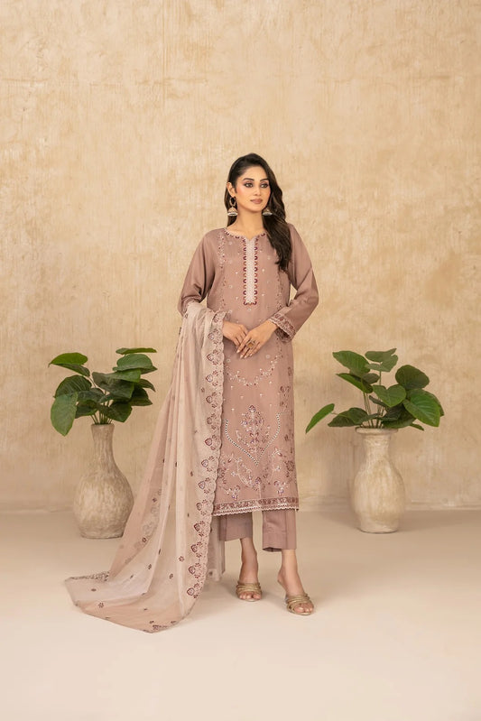 WYRA BY TAWAKKAL 3pcs Un-Stitched Emb Viscose - D-5861