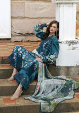 5A OCCEAN VEIL | Embroidered Lawn 3 Piece Unstitched Suit