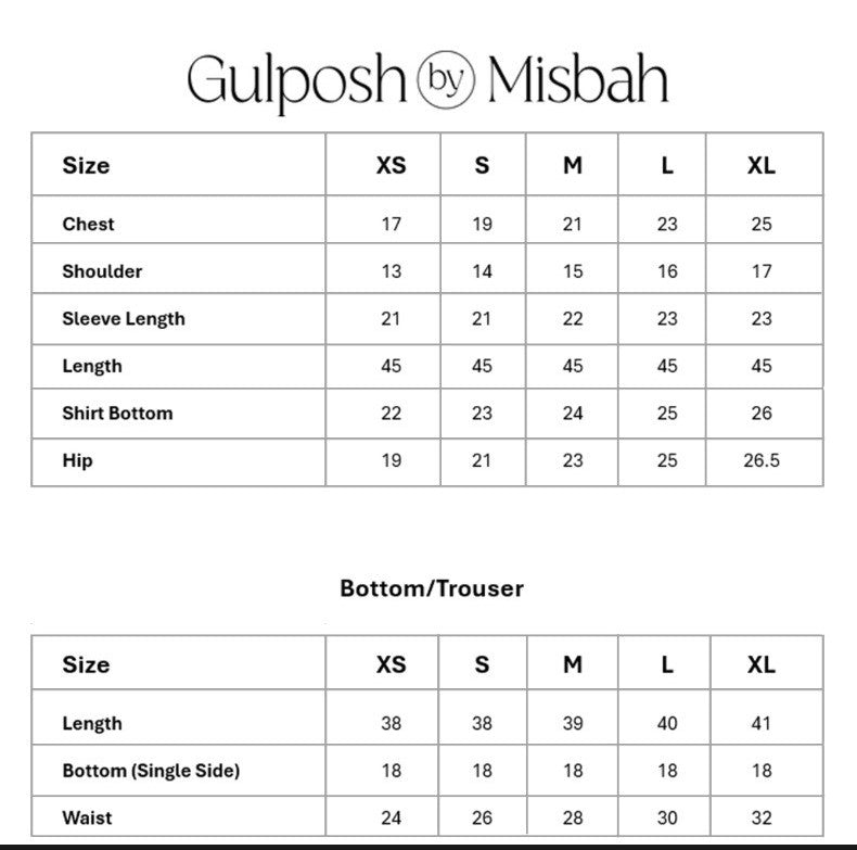 LUXURY PRET READY TO WEAR (3PC) - GULPOSH BY MISBAH