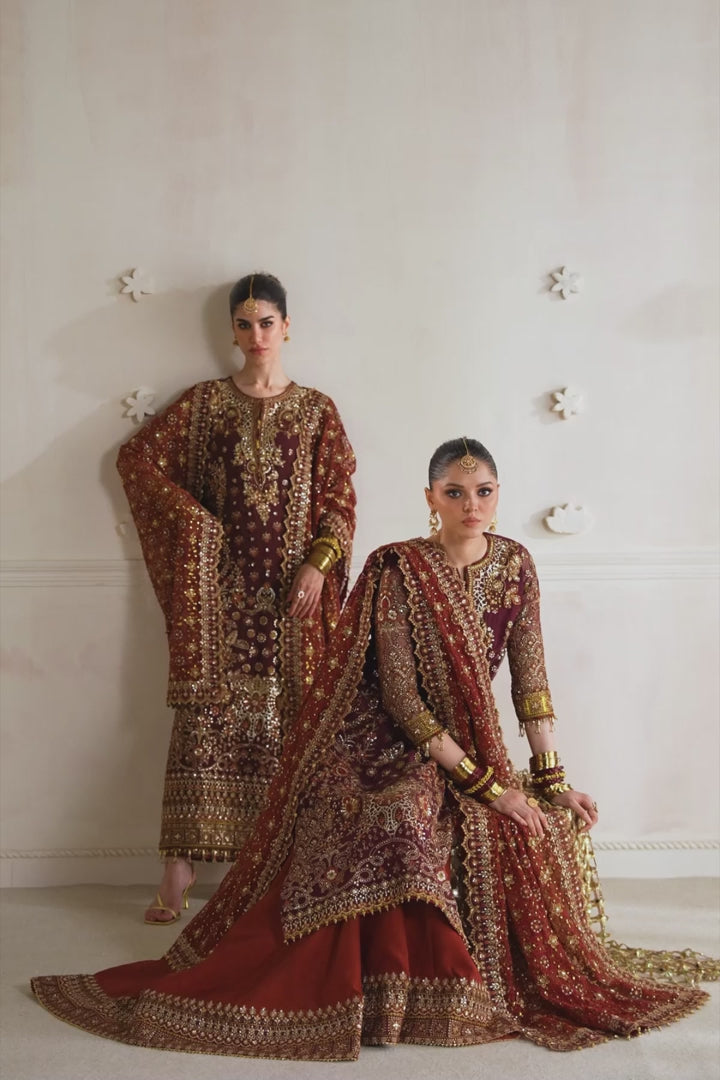 EMBROIDERED CHIFFON CH14-07 UNSTITCHED|BAROUQE