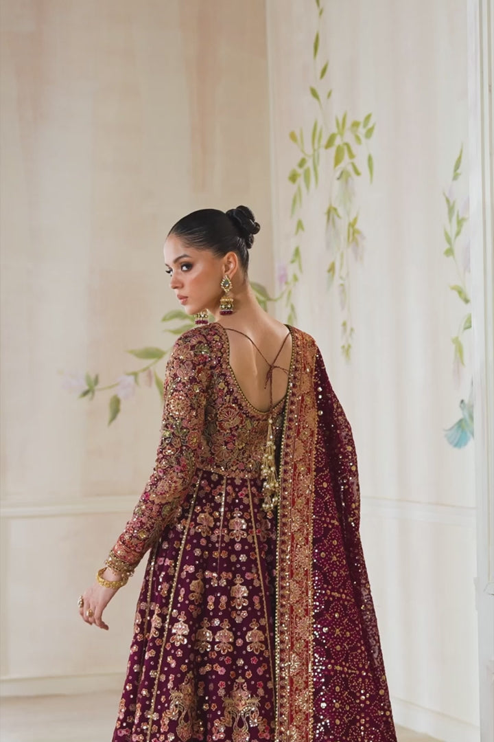 EMBROIDERED CHIFFON CH14-05 UNSTITCHED| BAROUQE