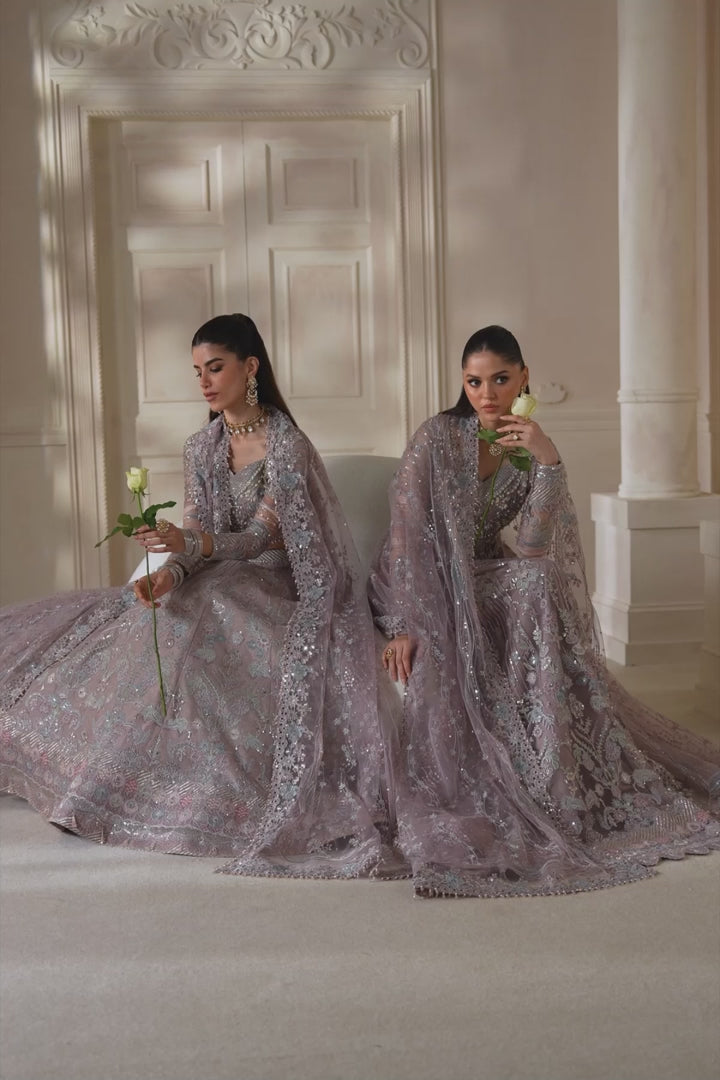 EMBROIDERED NET CH14-04 UNSTITCHED|BAROQUE