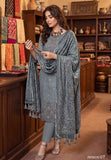 Bin Rashid Embroidered Peach Slub 3-Piece Suit | Kareena Party Wear RO-01