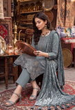 Bin Rashid Embroidered Peach Slub 3-Piece Suit | Kareena Party Wear RO-01