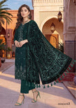 Bin Rashid Embroidered Peach Slub 3-Piece Suit | Kareena Party Wear RO-03