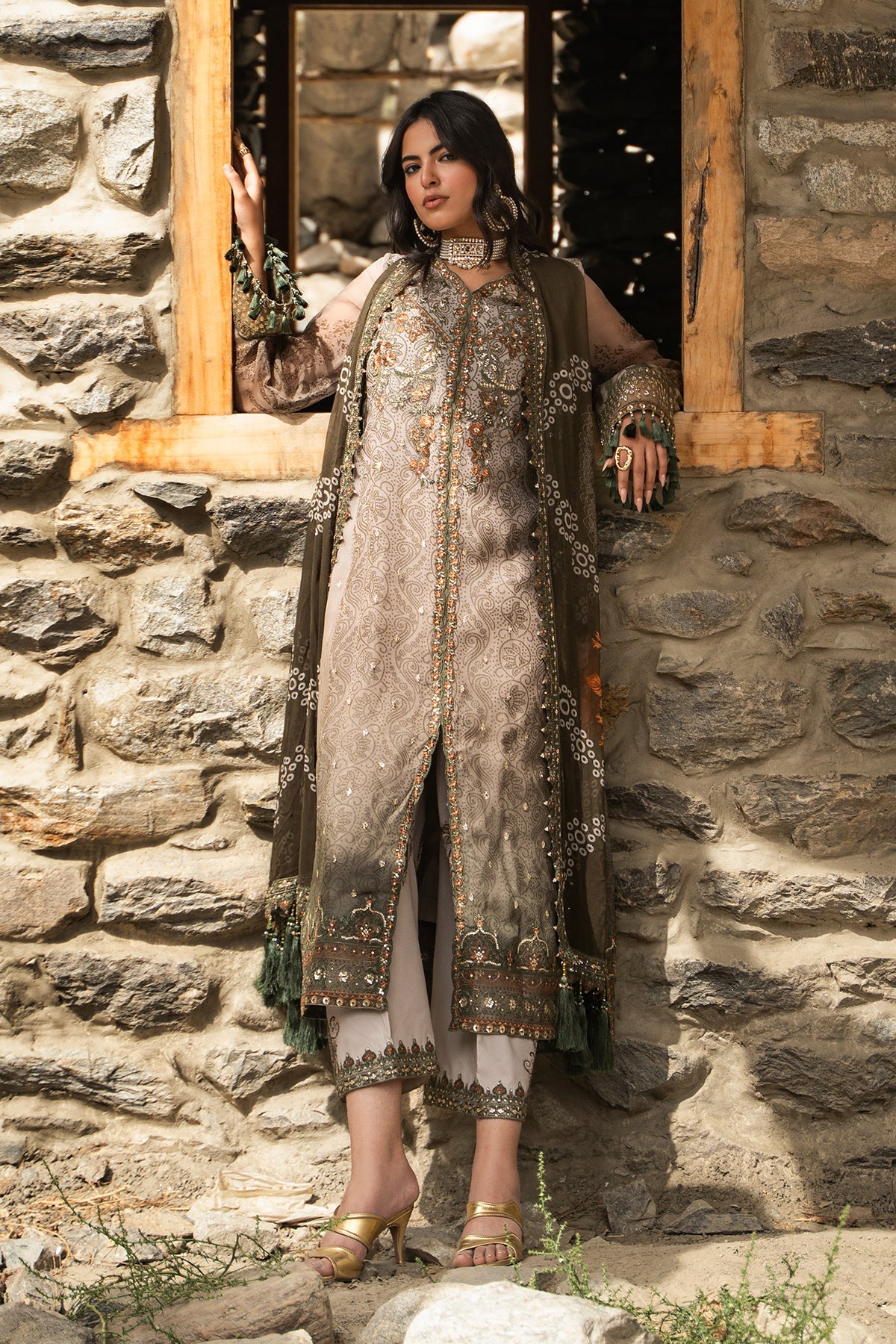 CHARIZMA Unstitched Embroidered Chiffon Collection VSLW6-13