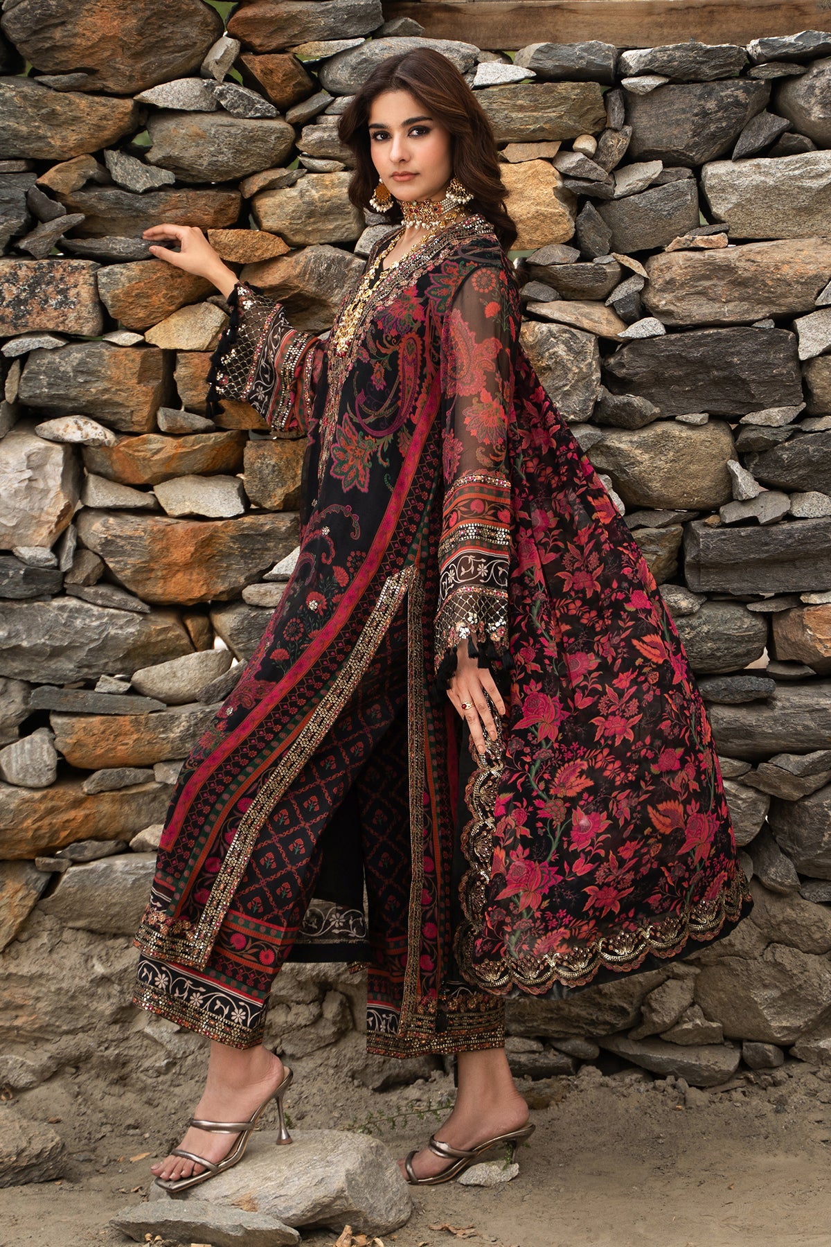 CHARIZMA Unstitched Embroidered Chiffon Collection VSLW6-16