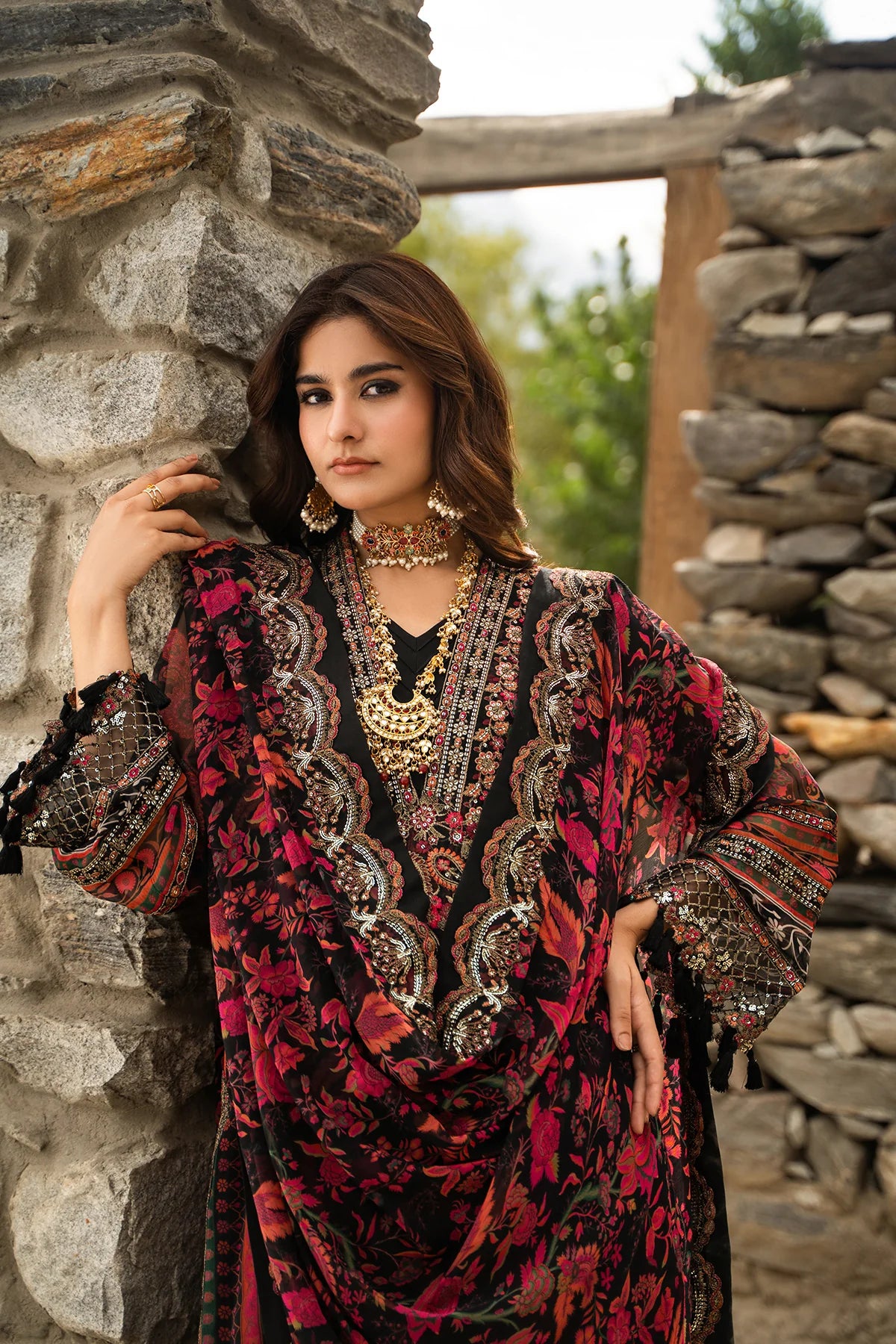 CHARIZMA Unstitched Embroidered Chiffon Collection VSLW6-16