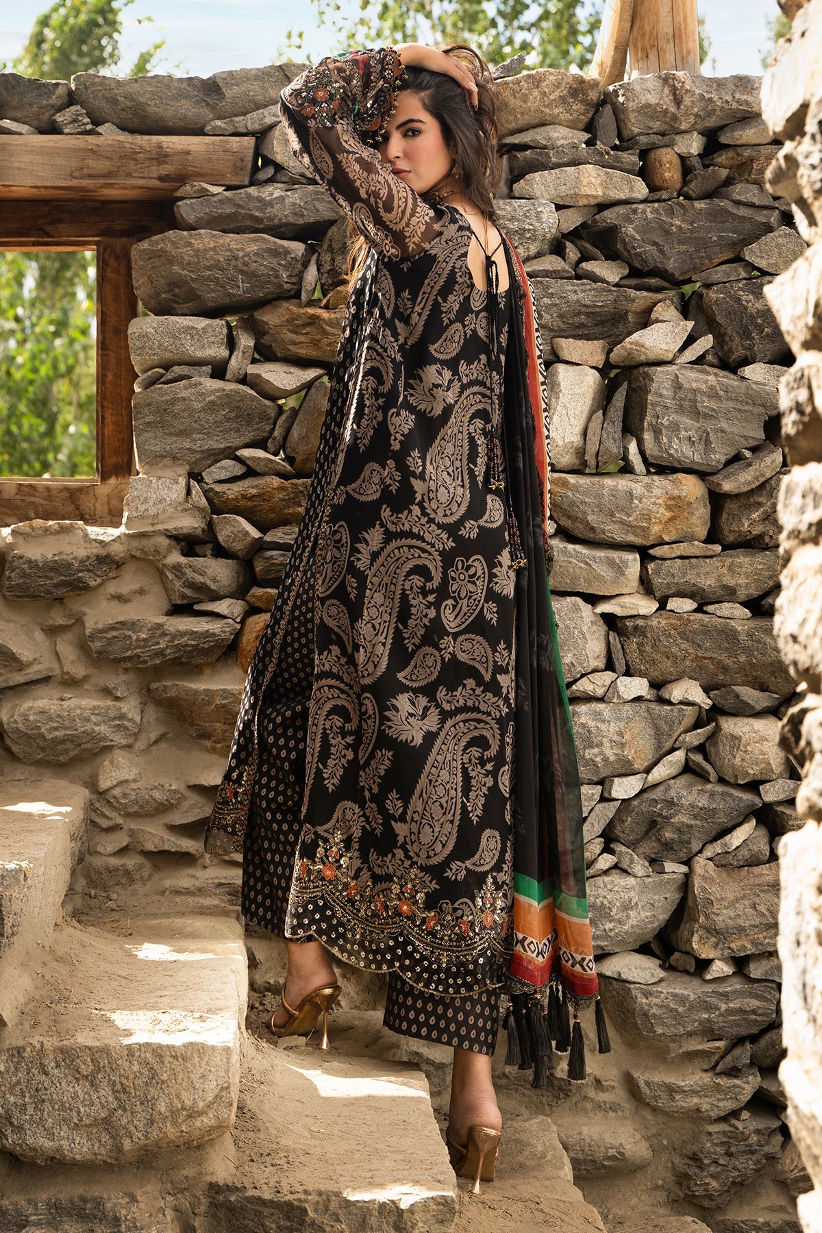 CHARIZMA Unstitched Embroidered Chiffon Collection VSLW6-15