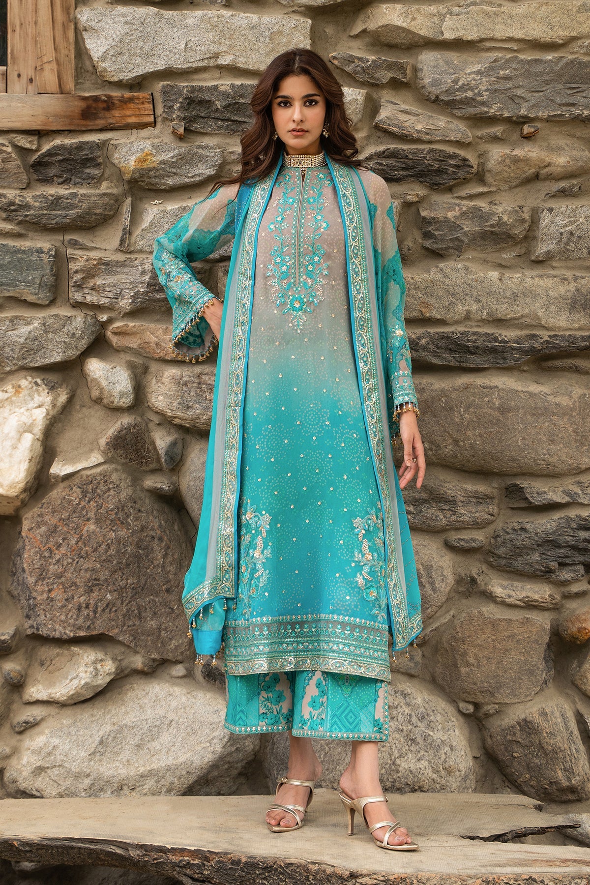 CHARIZMA Unstitched Embroidered Chiffon Collection VSLW6-17