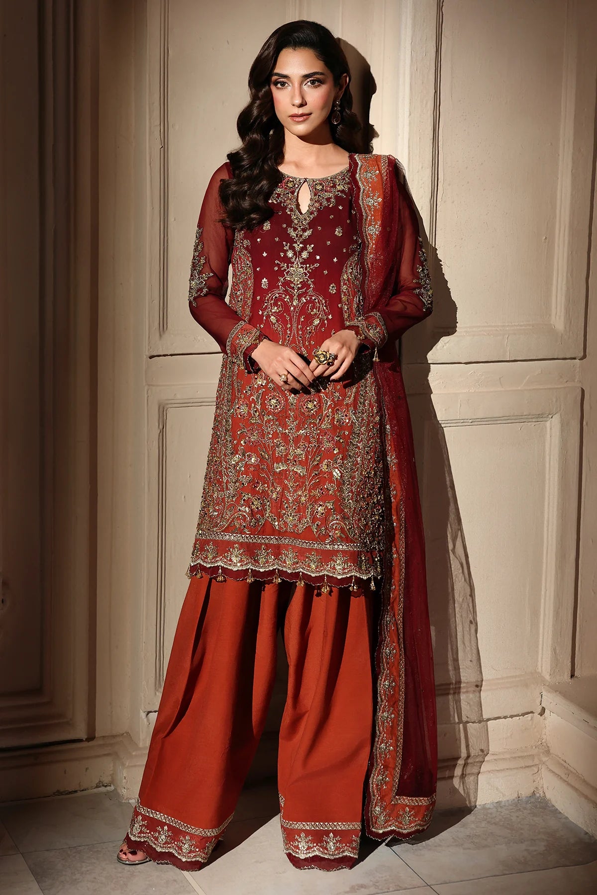 Charizma Dastan-e-Jashan Luxury Chiffon Unstitched 3Pc Suit DJW6-08