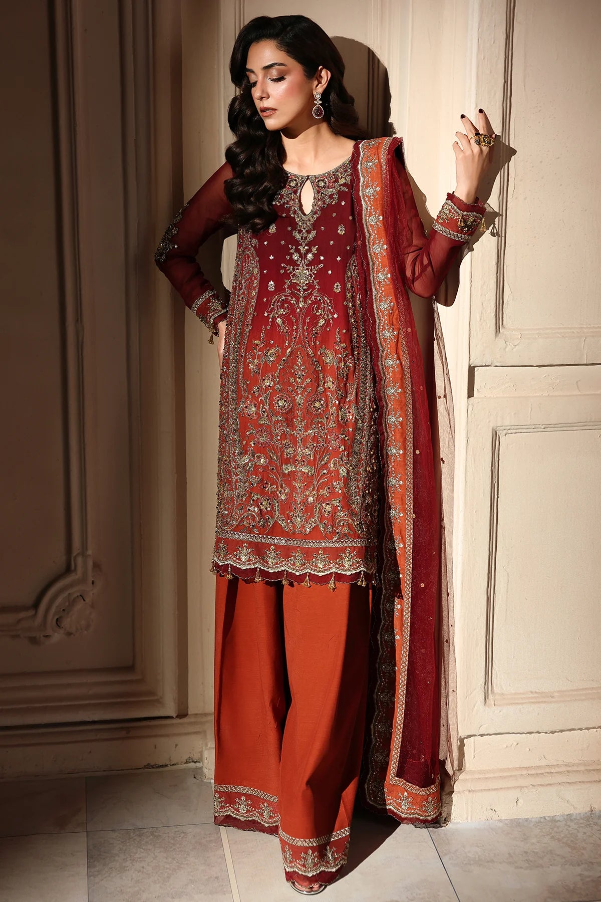 Charizma Dastan-e-Jashan Luxury Chiffon Unstitched 3Pc Suit DJW6-08