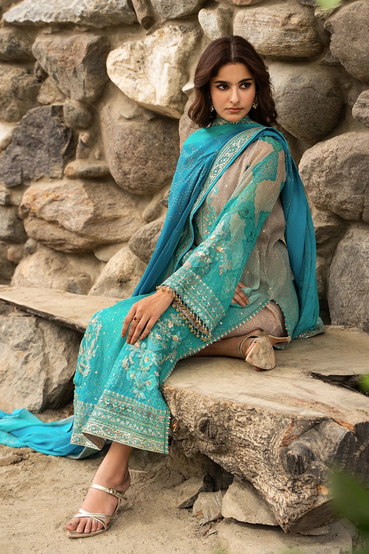 CHARIZMA Unstitched Embroidered Chiffon Collection VSLW6-17