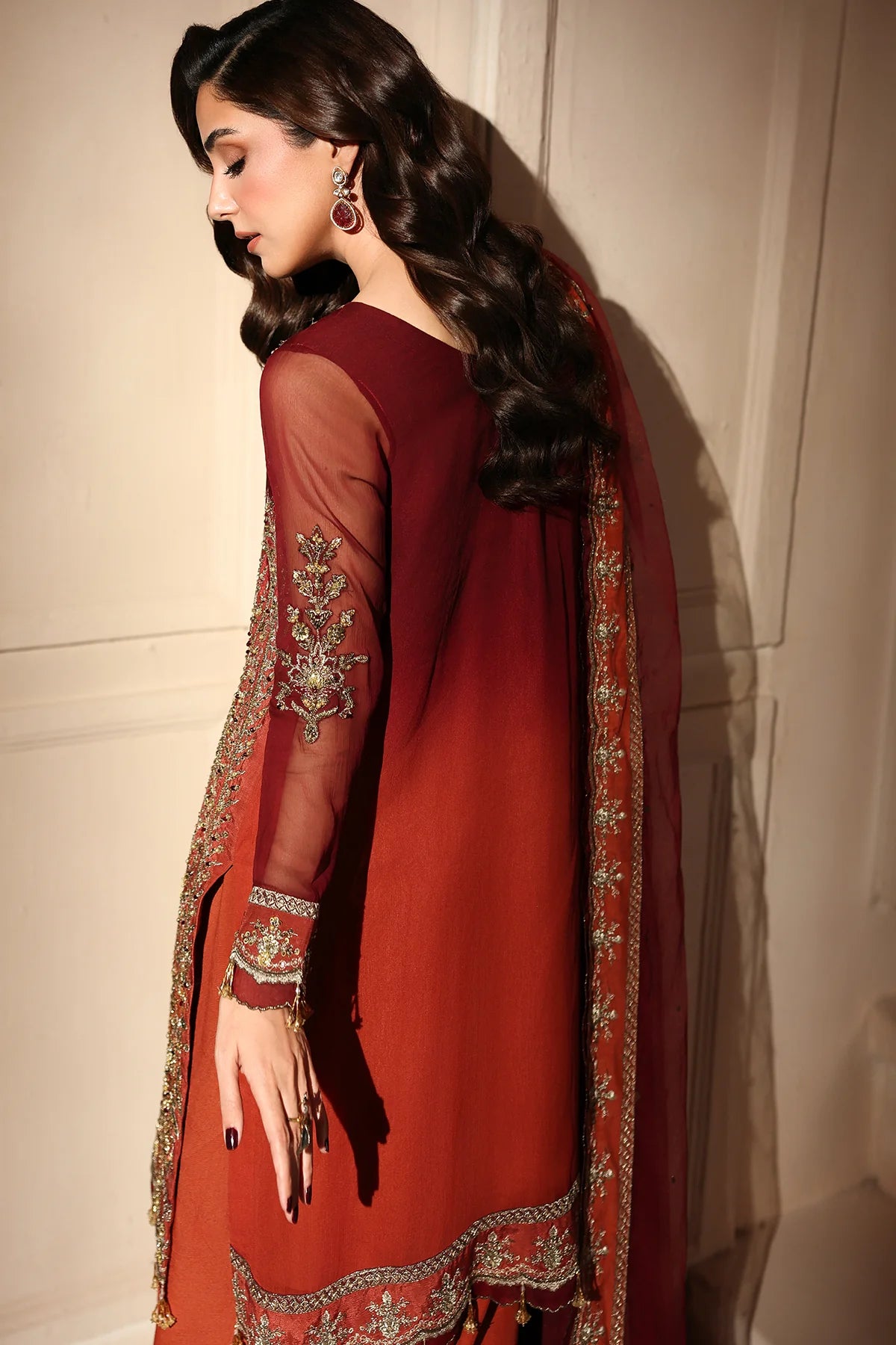 Charizma Dastan-e-Jashan Luxury Chiffon Unstitched 3Pc Suit DJW6-08