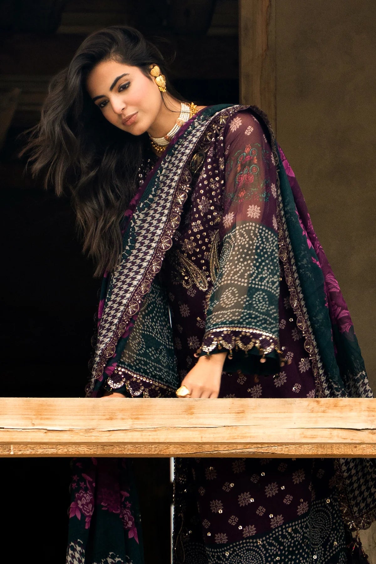 CHARIZMA Unstitched Embroidered Chiffon Collection VSLW6-12