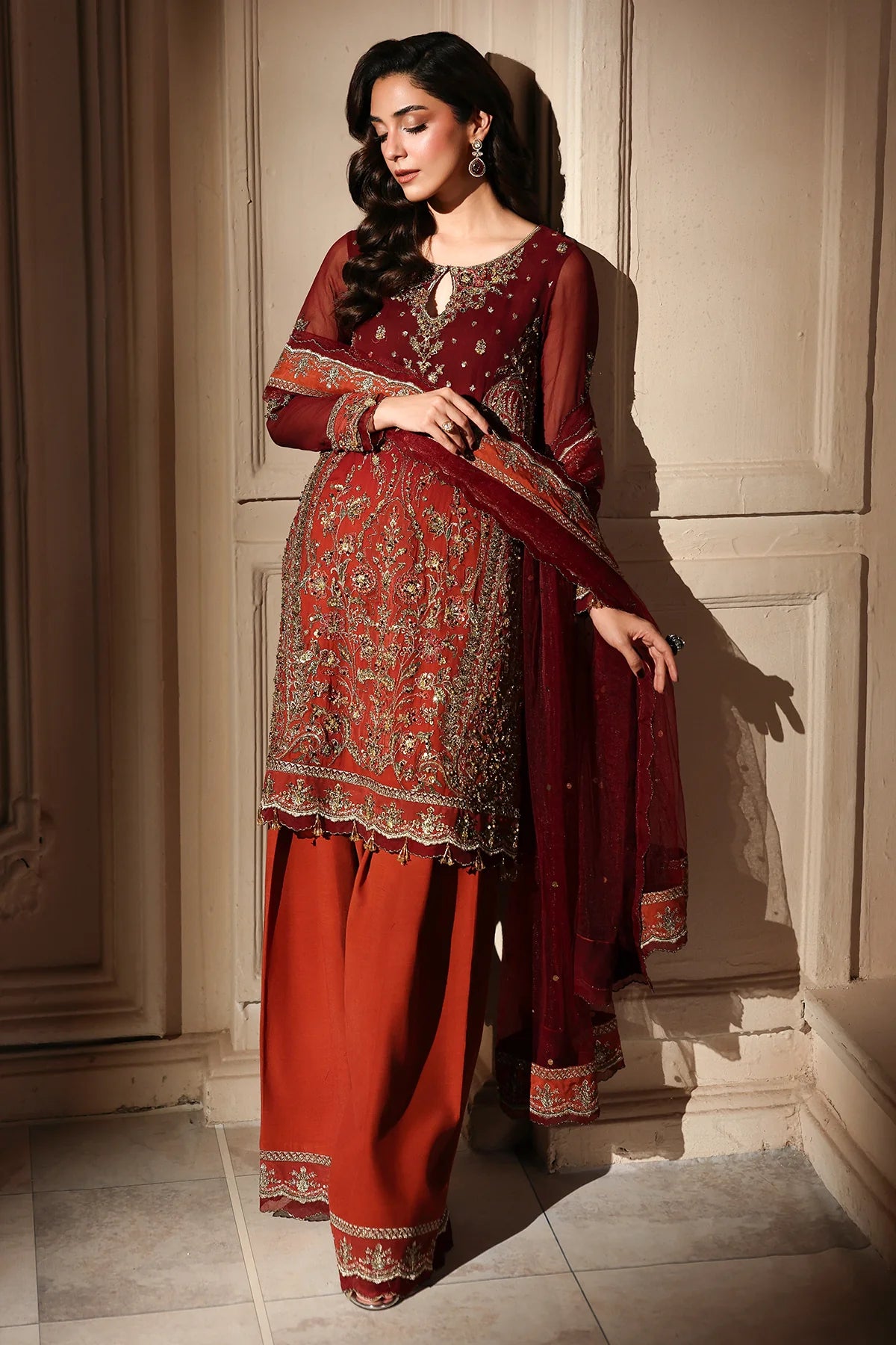 Charizma Dastan-e-Jashan Luxury Chiffon Unstitched 3Pc Suit DJW6-08
