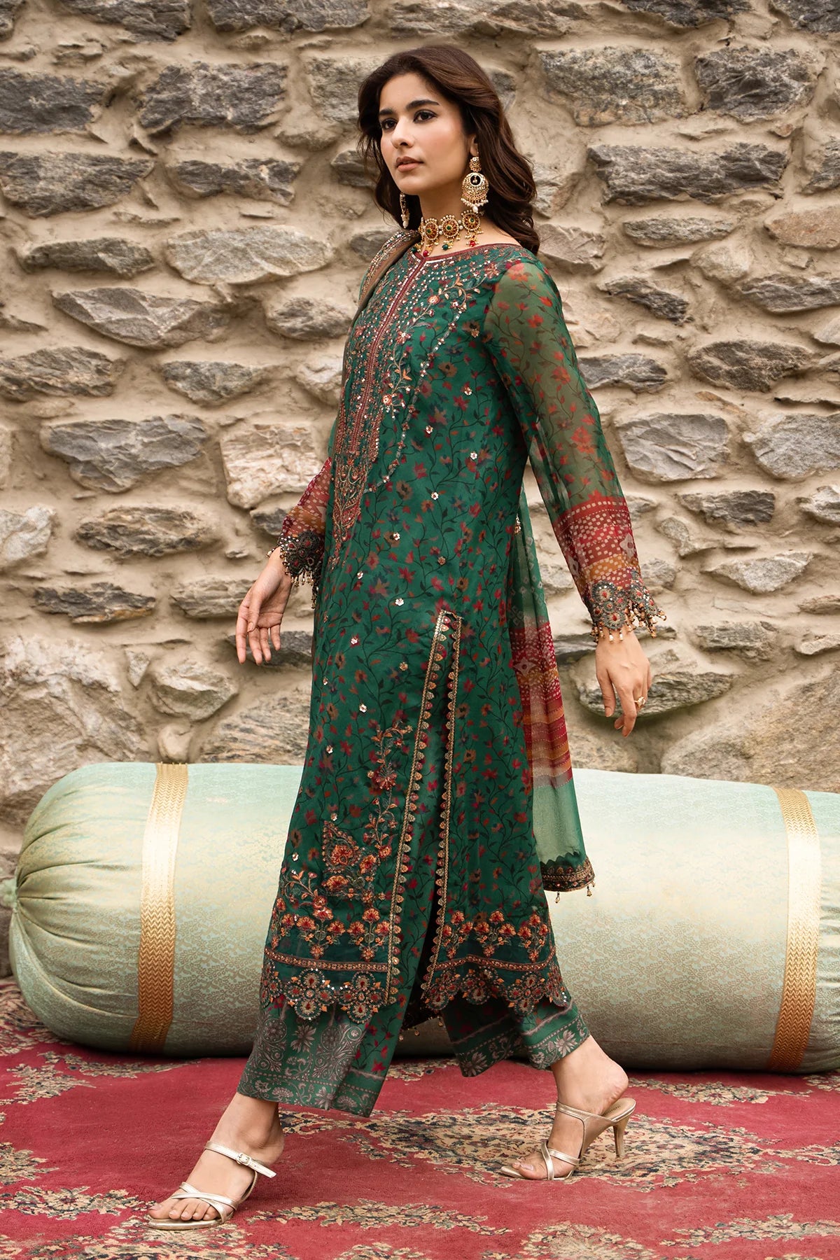 CHARIZMA Unstitched Embroidered Chiffon Collection VSLW6-14