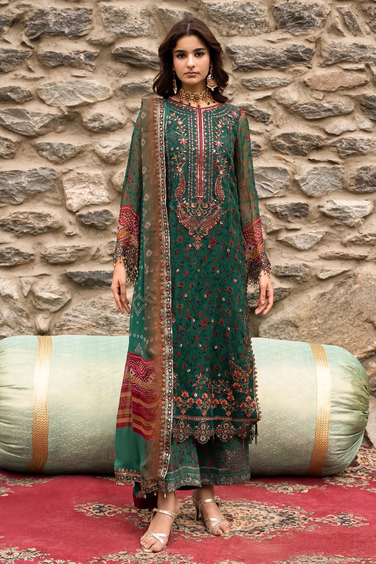 CHARIZMA Unstitched Embroidered Chiffon Collection VSLW6-14