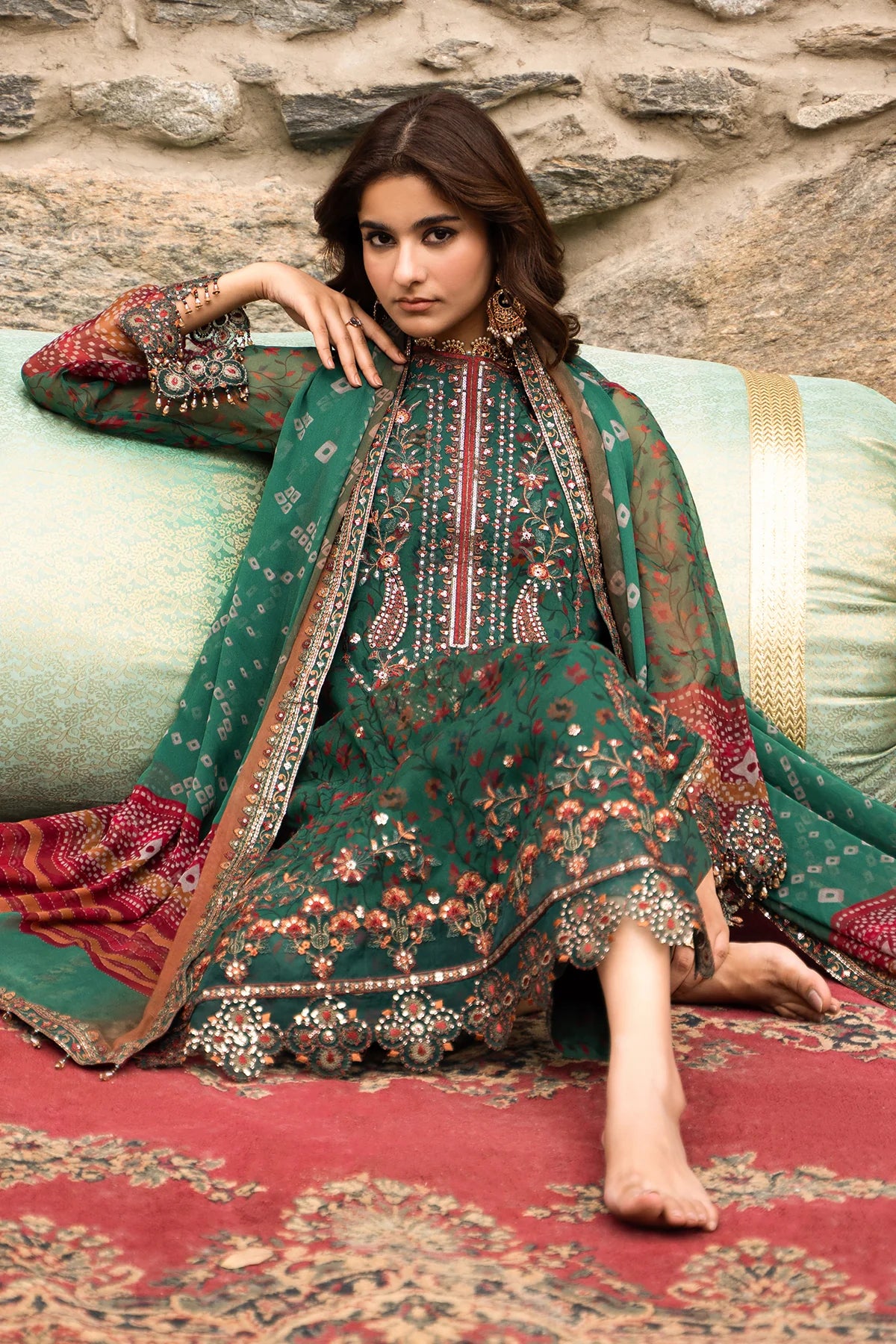 CHARIZMA Unstitched Embroidered Chiffon Collection VSLW6-14