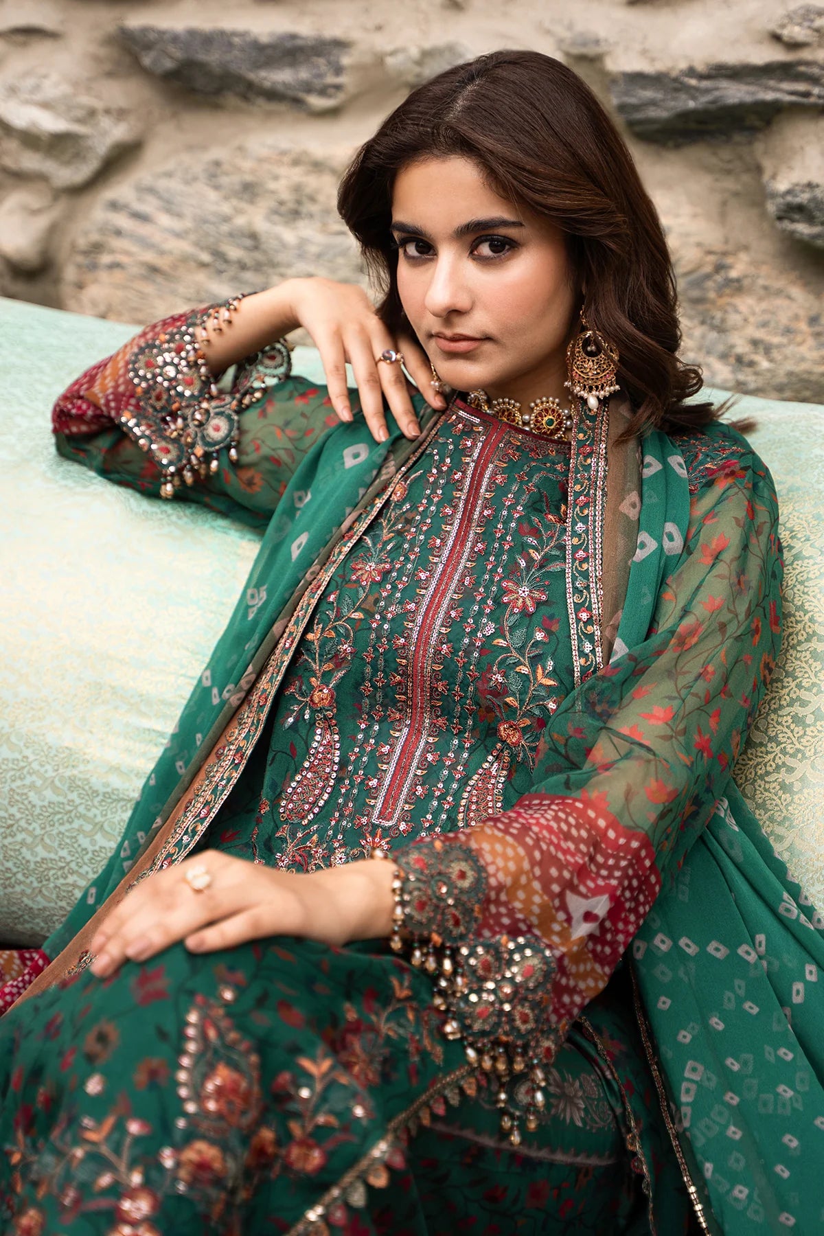 CHARIZMA Unstitched Embroidered Chiffon Collection VSLW6-14